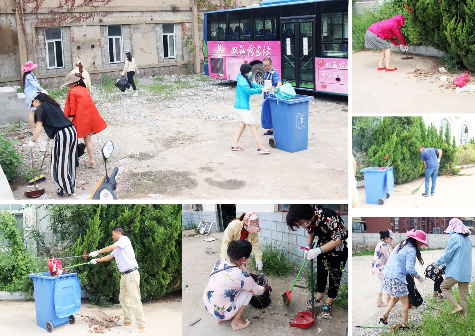 公交新浦公司扎实践行“两学一做”积极开展“创卫”工作